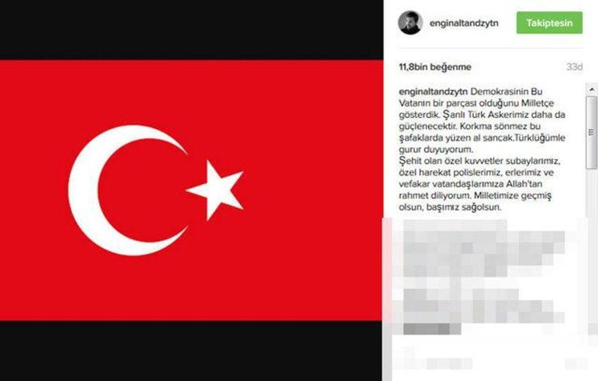 Ünlülerin darbe girişimine tepkileri
