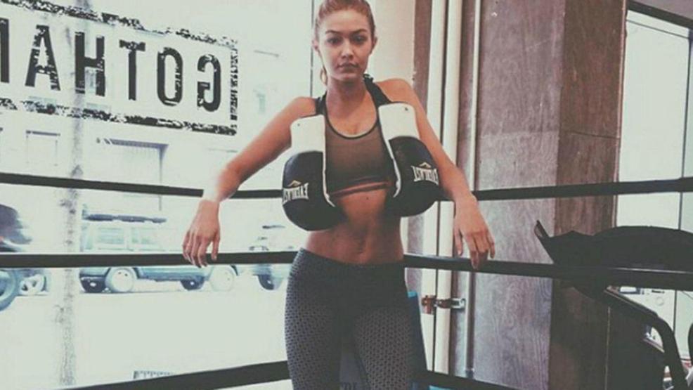 Gigi Hadidin kum torbasıyla imtihanı