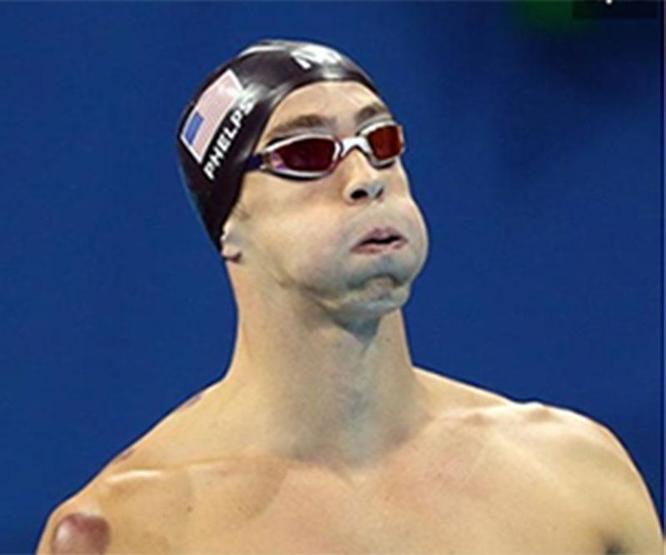 Michael Phelpse dev bir ahtapot saldırmamış