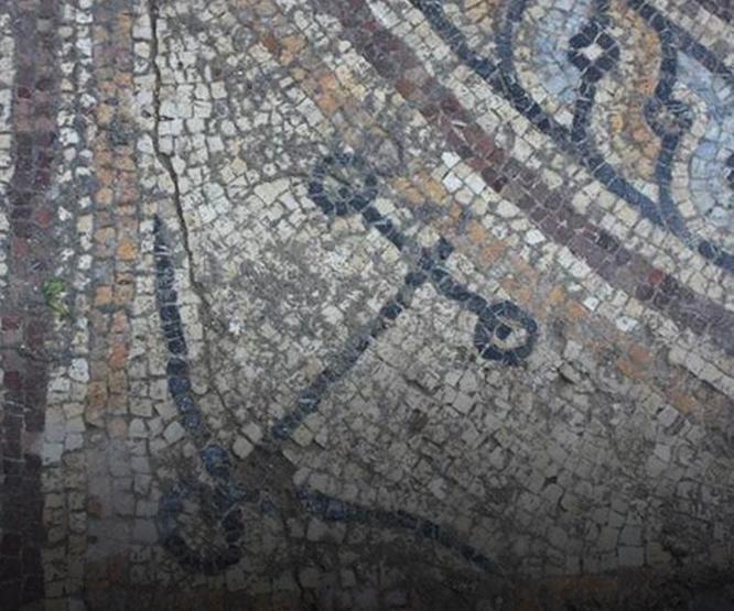 Adanada Poseidon tasvirli mozaik bulundu