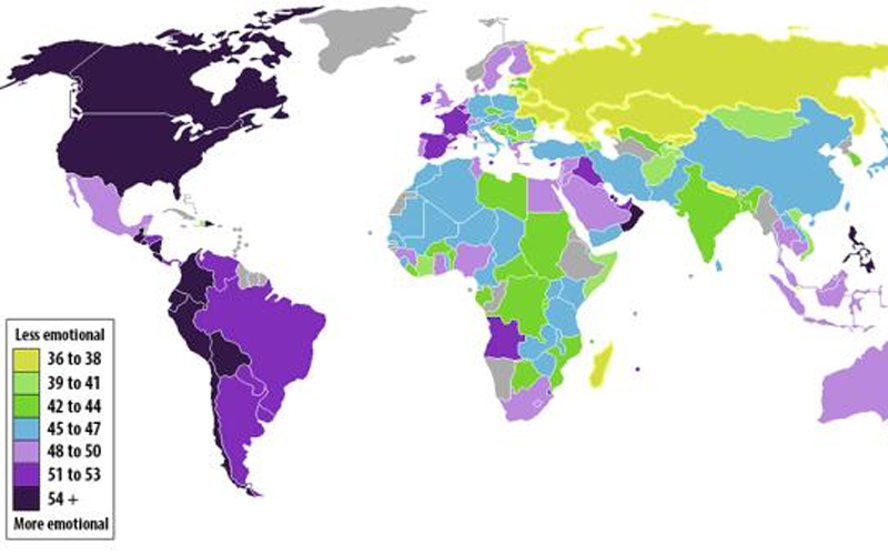 Gallupun Dünya Duygu Haritası