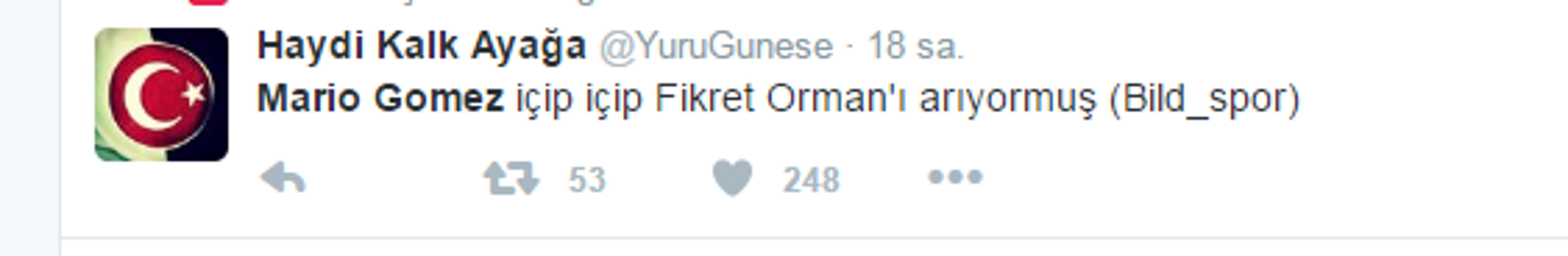 Gol atmayı unutan Mario Gomeze siyah-beyaz tweetler