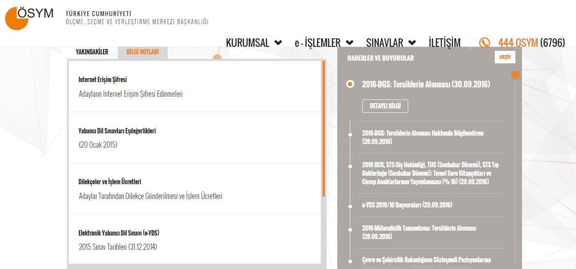 ÖSYMnin internet sitesi yenilendi