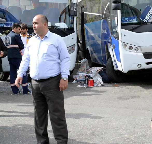 İstanbul Otogarında inanılmaz kaza: 1 ölü 2 yaralı