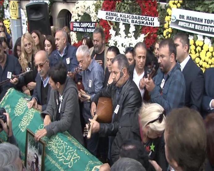 Arif Sağın eşi Yıldız Sağ son yolculuğuna uğurlandı