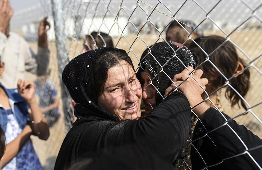 Musuldan kaçanlar akrabalarıyla 2 yıl sonra mülteci kampında buluştu
