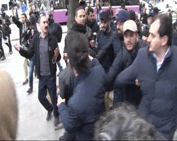 Şişlide HDPli gruba polis müdahalesi