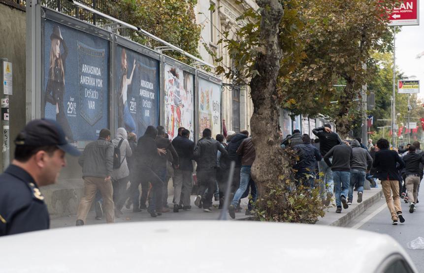 Şişlide HDPli gruba polis müdahalesi