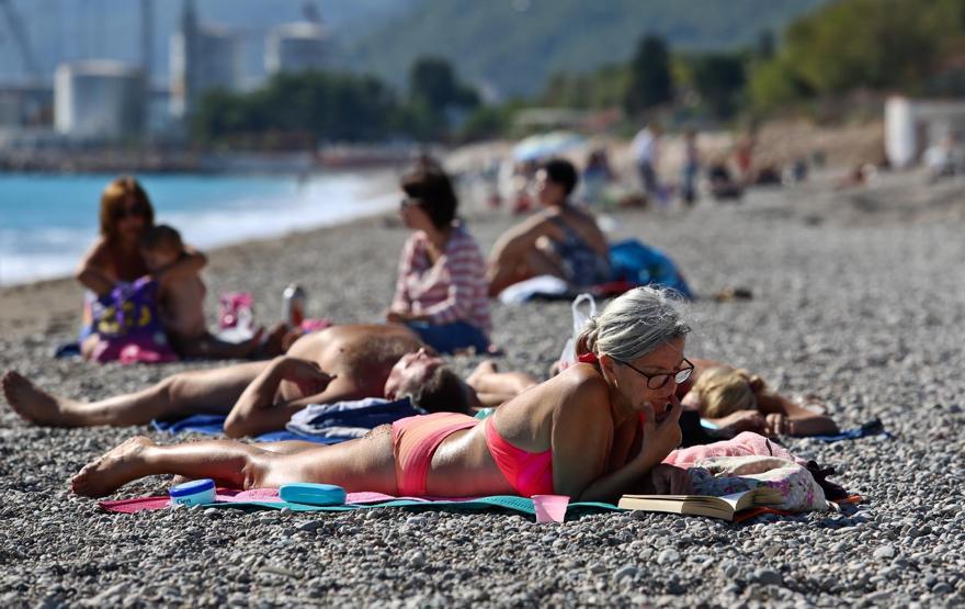 Antalyada Kasımda deniz keyfi