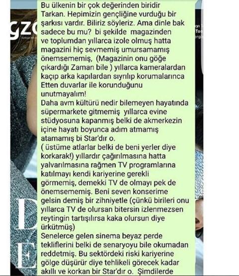 Deniz Akkaya: Tek suçum Tarkanın yüzlerce şarkısını ezbere biliyorum demem