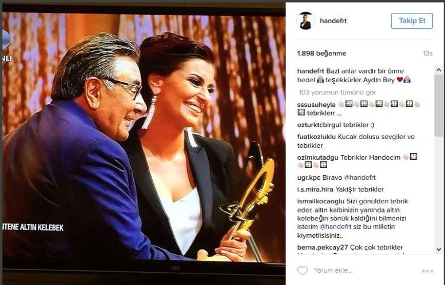 Sosyal medyada ünlülerin Pantene Altın Kelebek Ödülleri paylaşımları