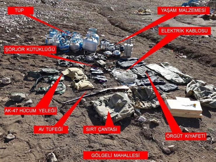PKKya Şırnakta bir darbe daha: Bomba yüklü araçları ve cephanelikleri imha edildi