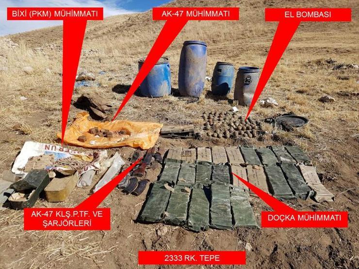 PKKya Şırnakta bir darbe daha: Bomba yüklü araçları ve cephanelikleri imha edildi
