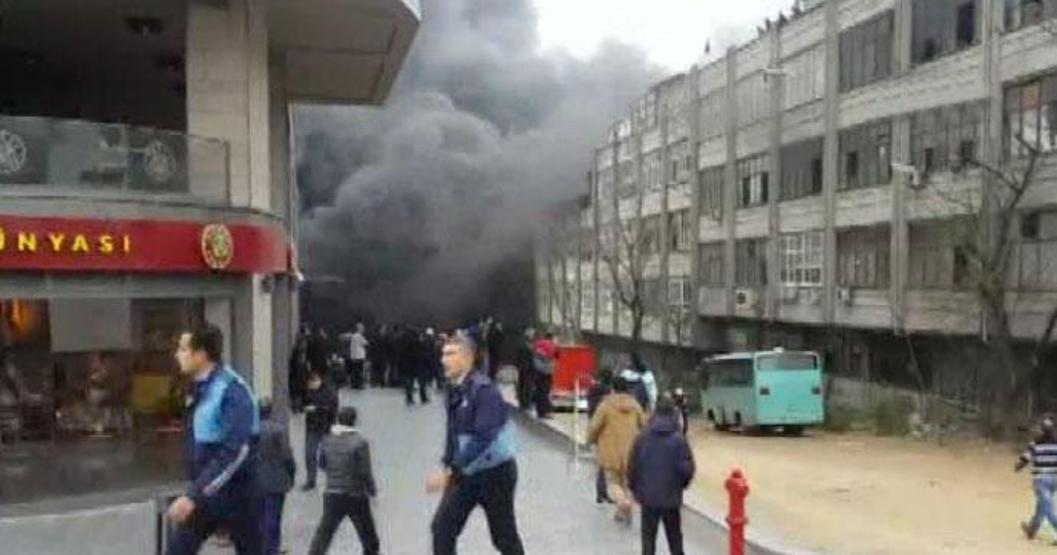 Bayrampaşadaki yangından kareler