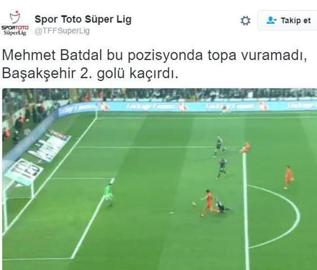 Beşiktaş-Başakşehir maçı sosyal medyayı salladı