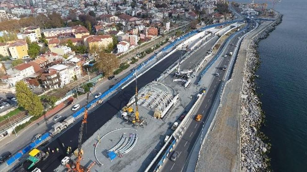 Açılışına günler kalan Avrasya Tünelinin havadan görüntüleri