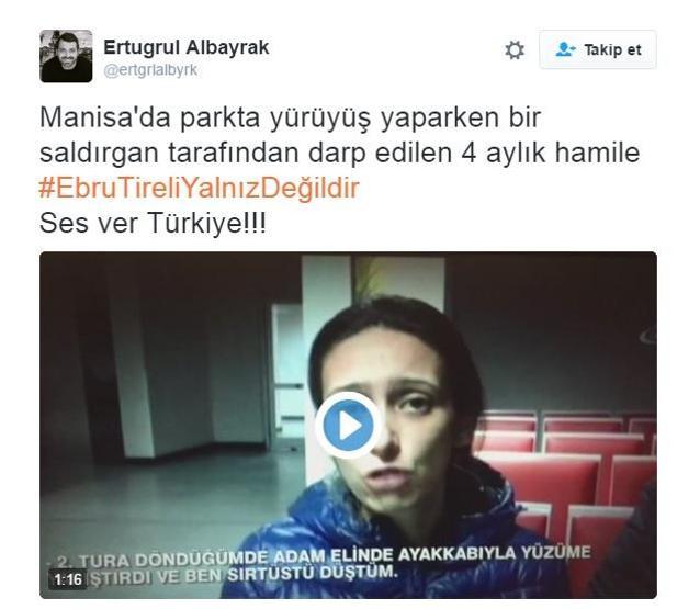 Sosyal medya kullanıcıları: Ebru Tireli yalnız değildir