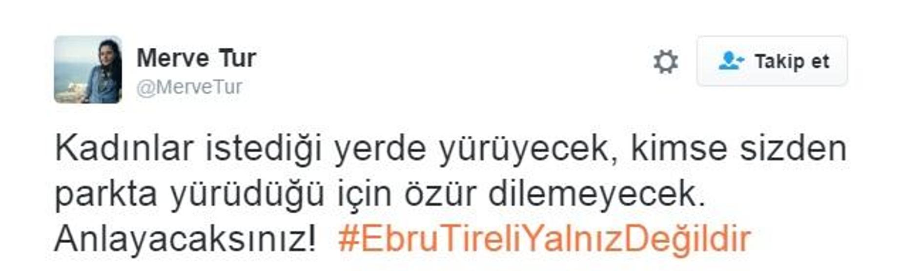 Sosyal medya kullanıcıları: Ebru Tireli yalnız değildir