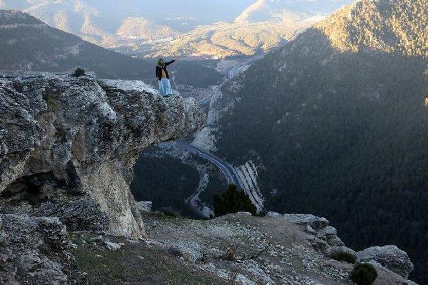 Bu fotoğrafı çektirmek için Gülek Kalesine akın ediyorlar