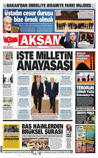 11 Aralık 2016 Gazete manşetleri