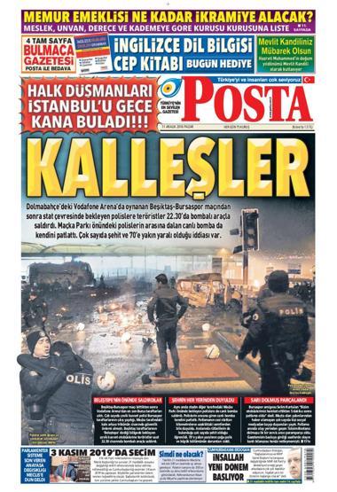 11 Aralık 2016 Gazete manşetleri