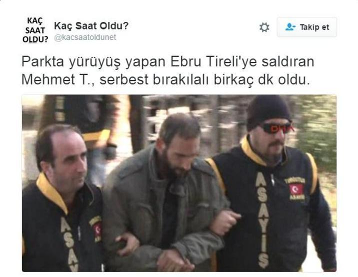 Sosyal medyada Ebru Tireliye saldıran zanlının serbest kalmasına tepki