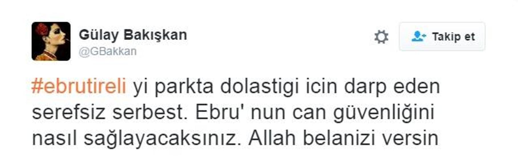Sosyal medyada Ebru Tireliye saldıran zanlının serbest kalmasına tepki