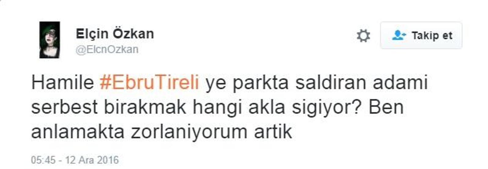 Sosyal medyada Ebru Tireliye saldıran zanlının serbest kalmasına tepki