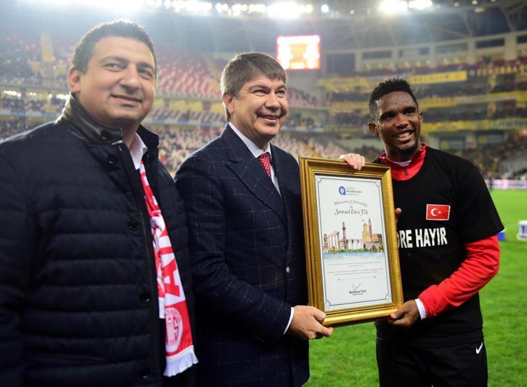Samuel Etooya onursal hemşerilik beratı