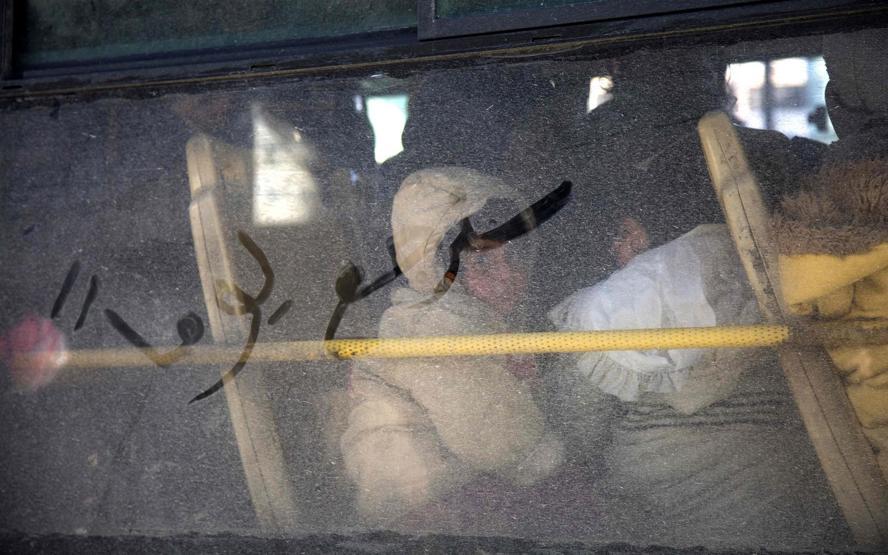 Halepteki sivillerin tahliyesinden fotoğraflar