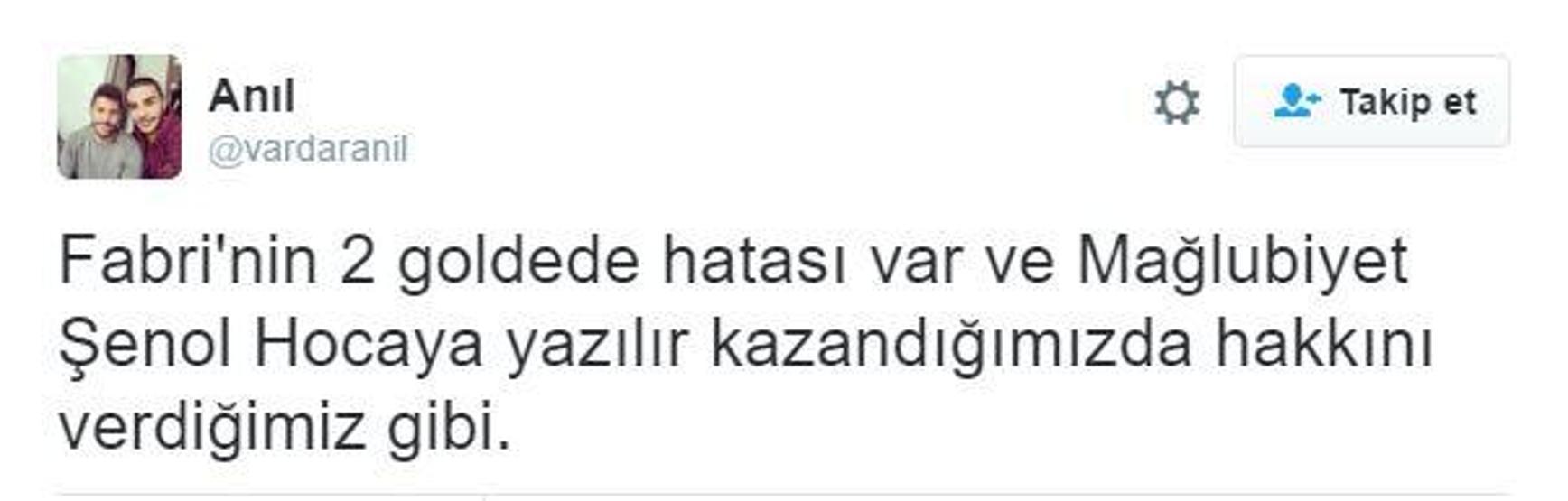 Yenilgi sonrası hedefte Şenol Güneş vardı