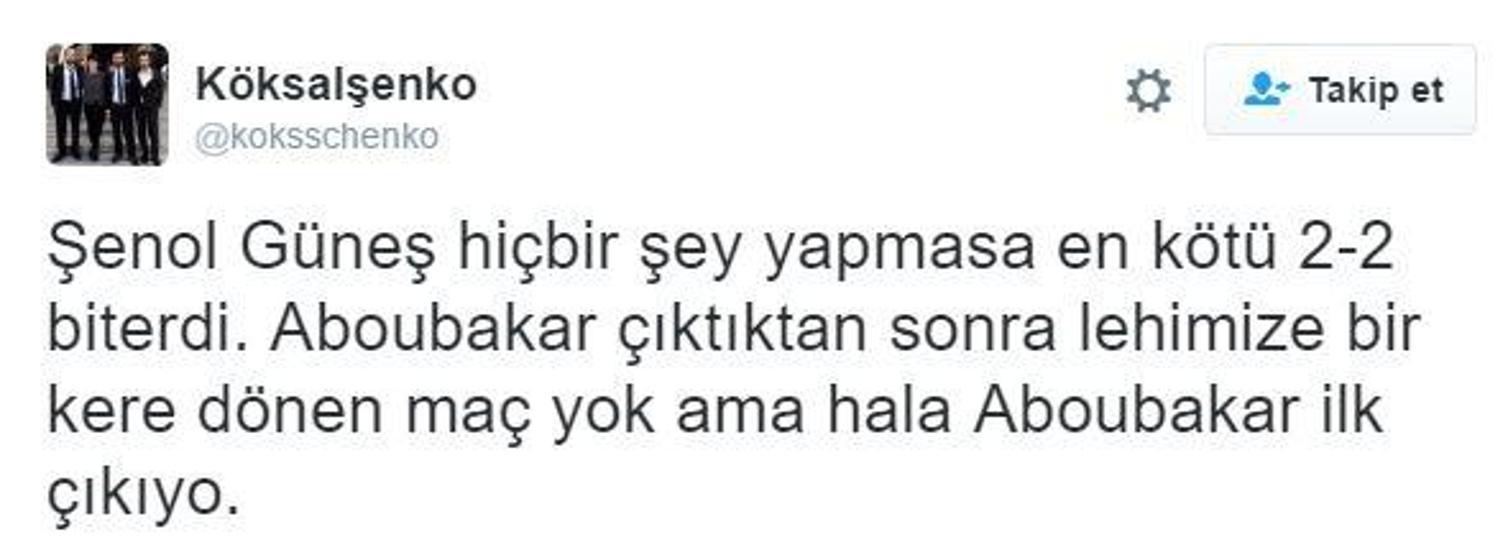 Yenilgi sonrası hedefte Şenol Güneş vardı