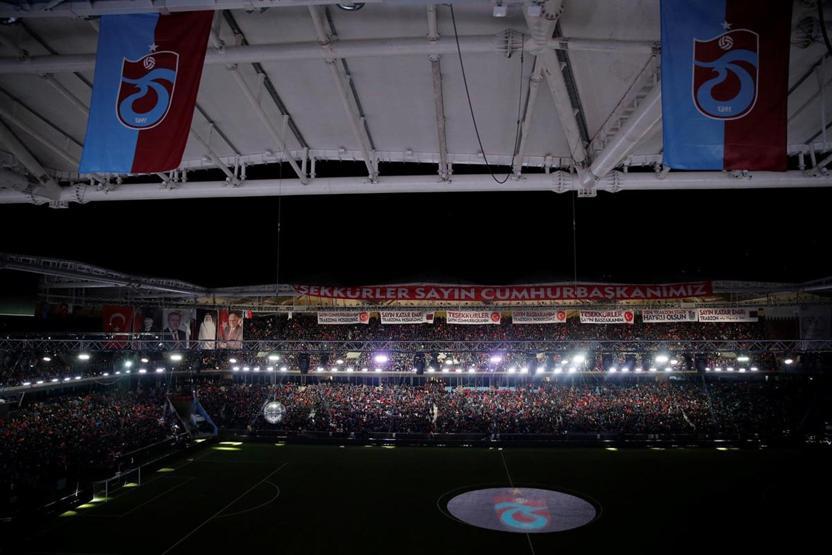 Trabzonsporun yeni stadı açıldı