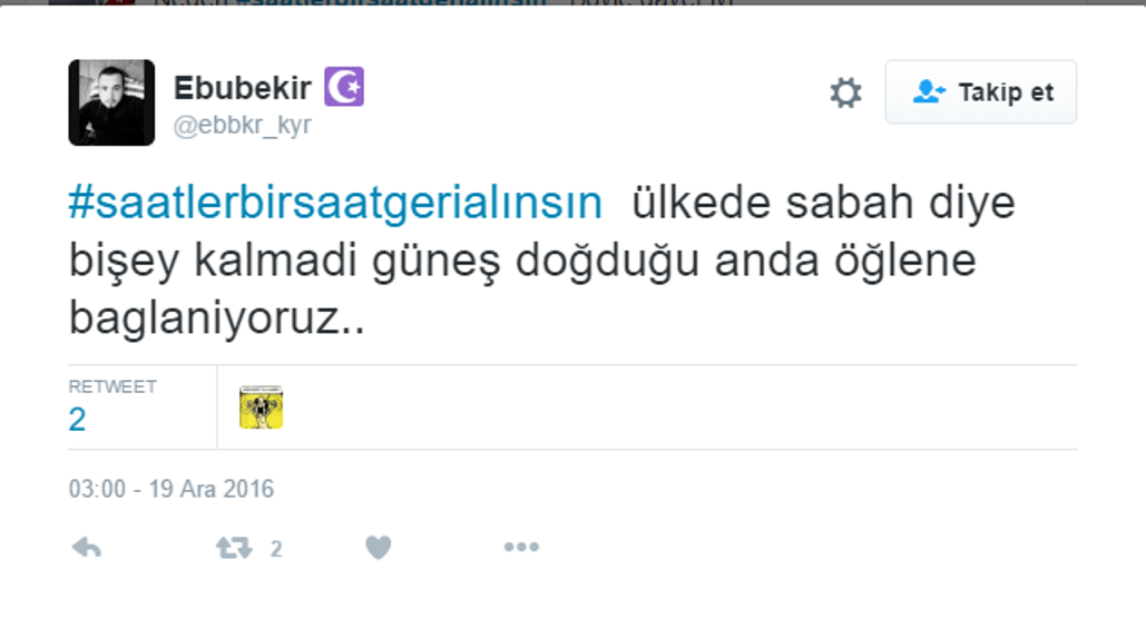Twitterda saat tepkisi