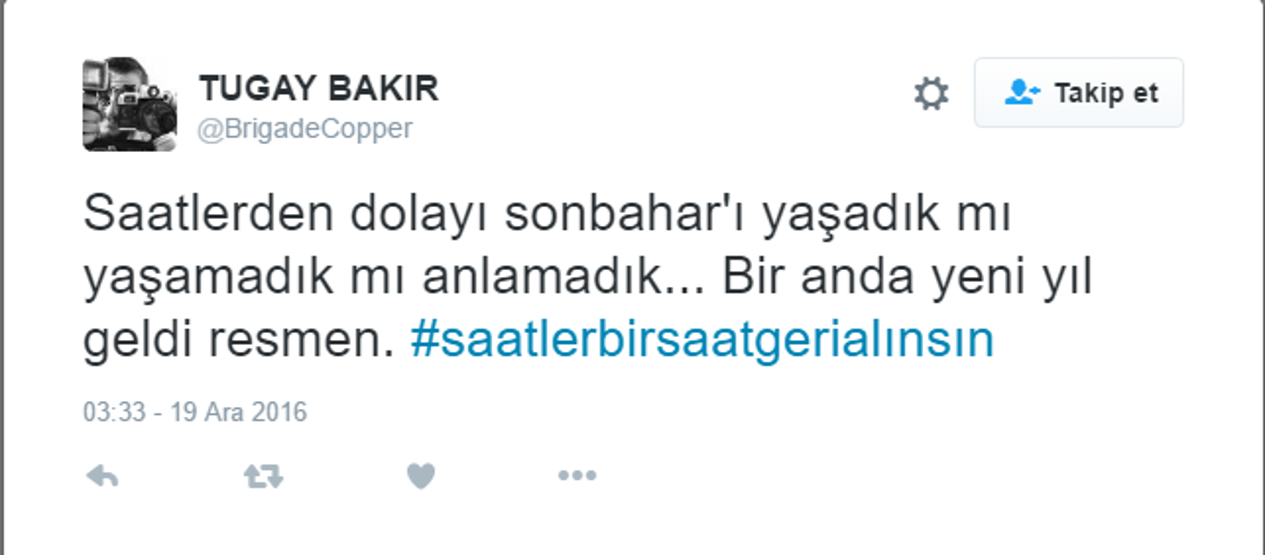 Twitterda saat tepkisi