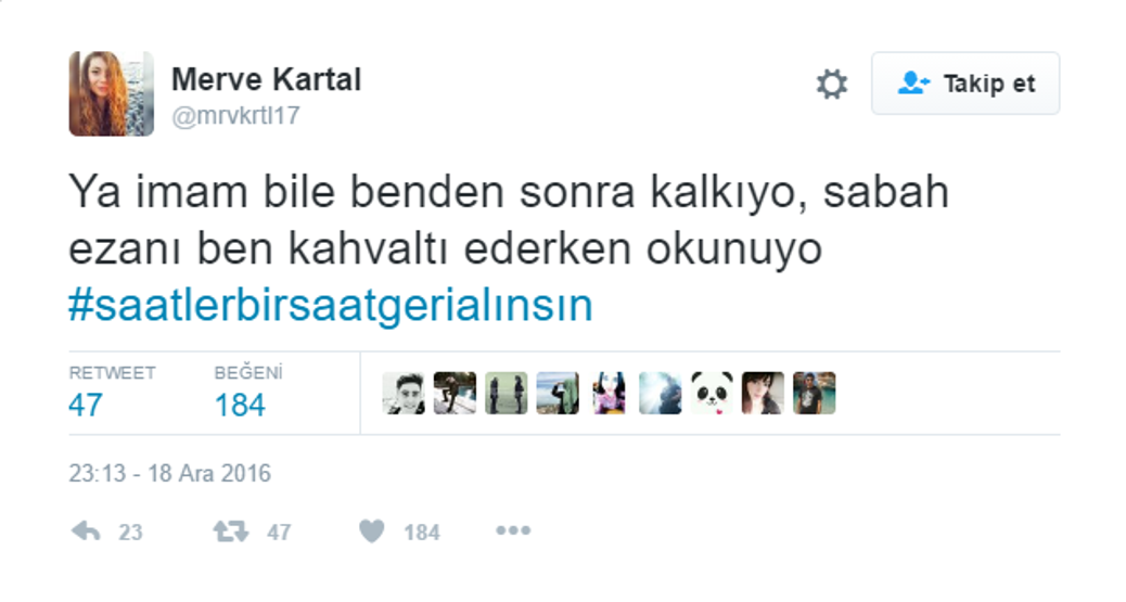 Twitterda saat tepkisi