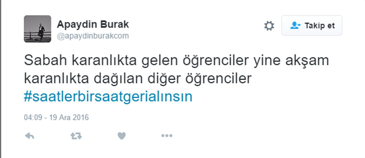 Twitterda saat tepkisi