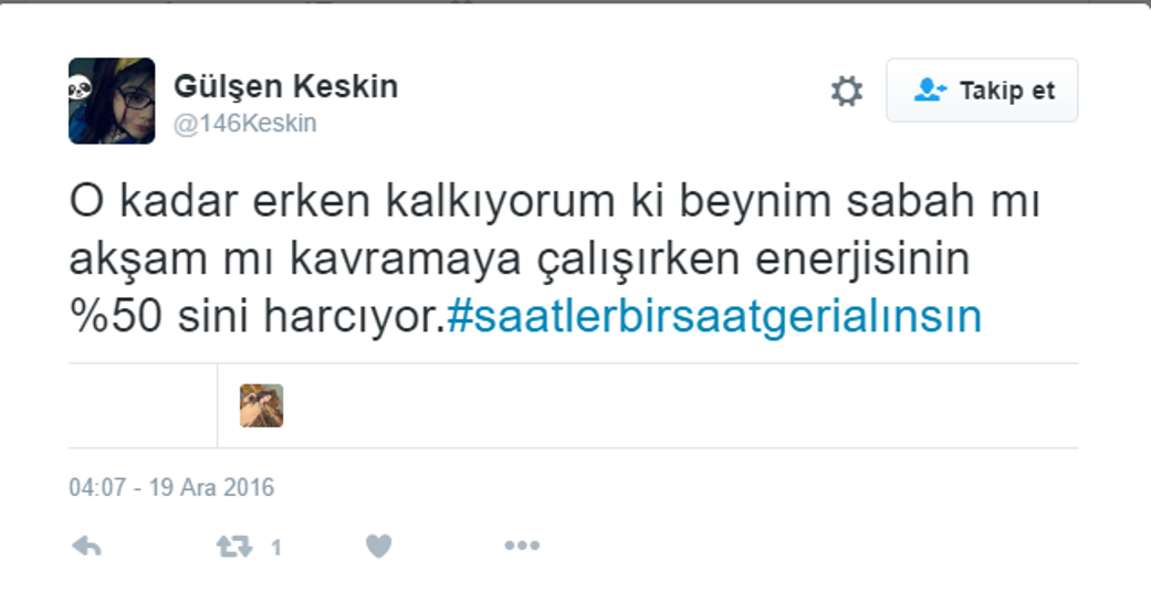 Twitterda saat tepkisi
