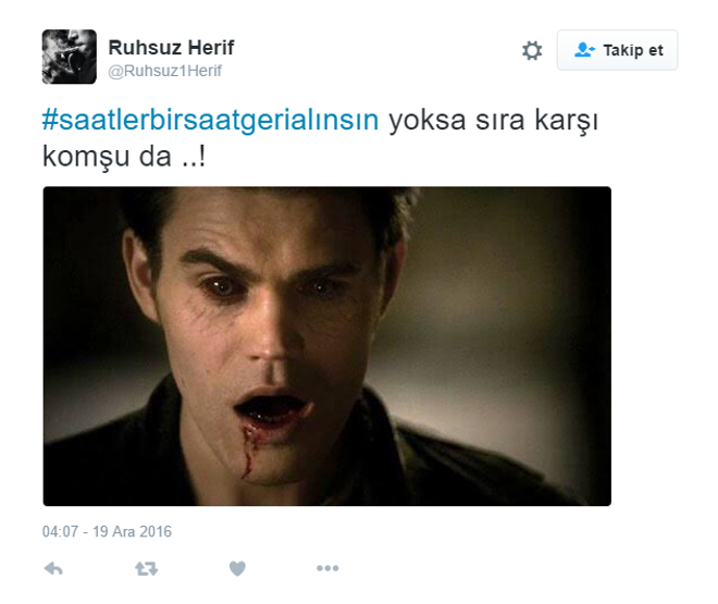 Twitterda saat tepkisi