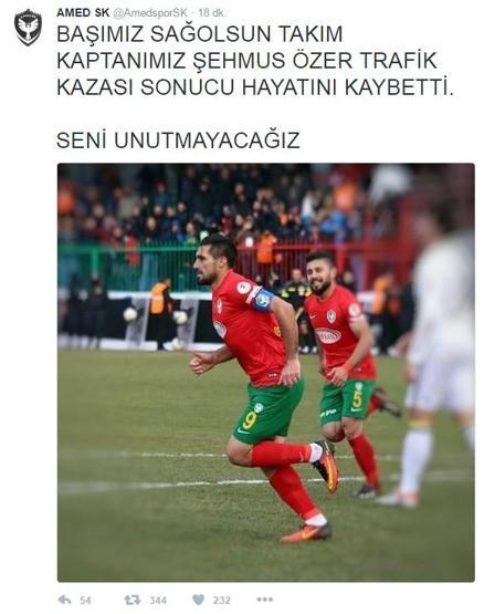 Amedsporlu Şehmusun ölümünün detayları ortaya çıktı