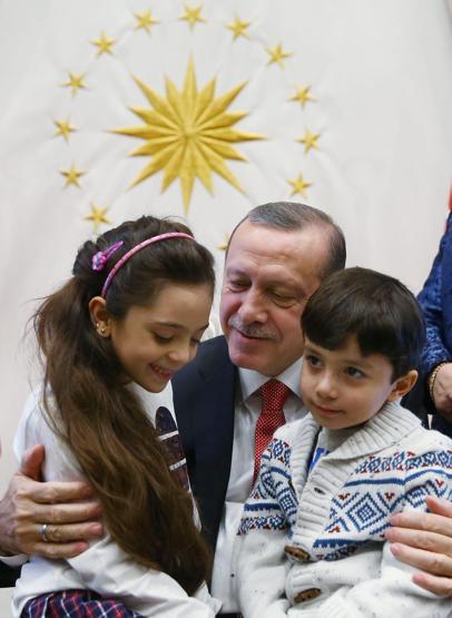 Halepli küçük Bana Erdoğan ile buluştu