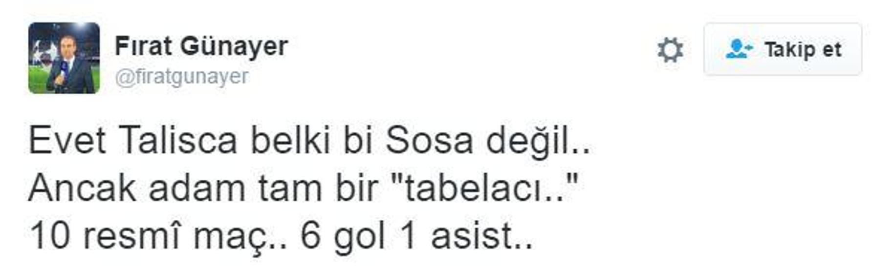 Talisca döndü taraftar coştu