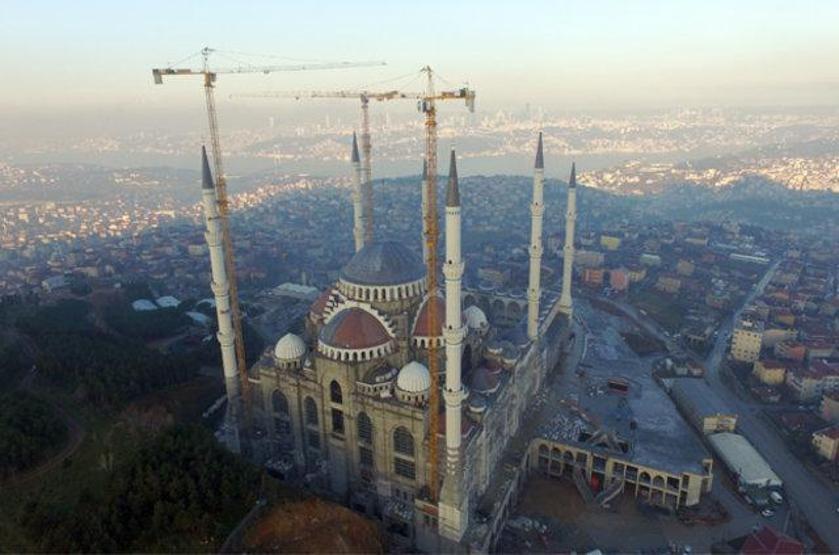 Çamlıca Cami inşaatında sona gelindi