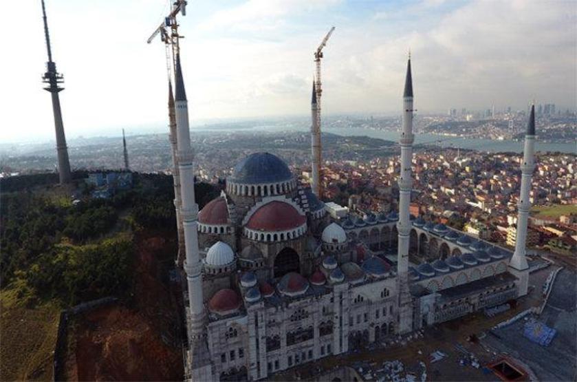 Çamlıca Cami inşaatında sona gelindi