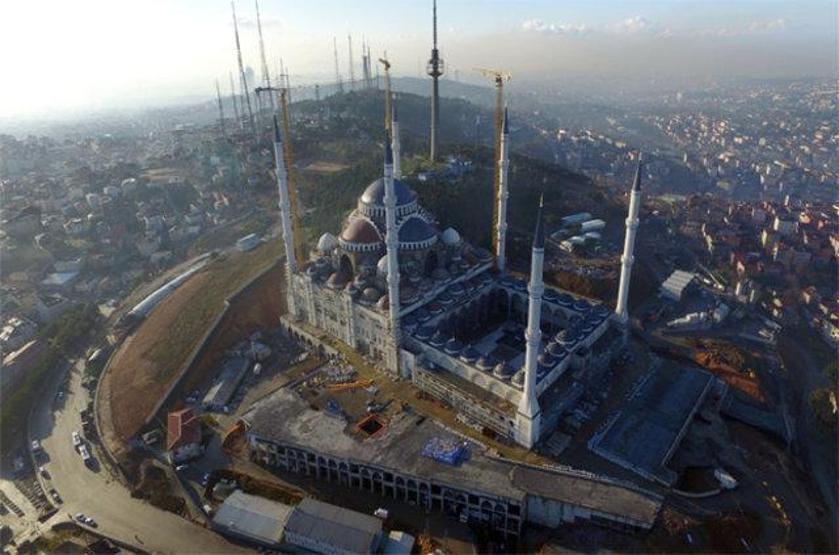 Çamlıca Cami inşaatında sona gelindi