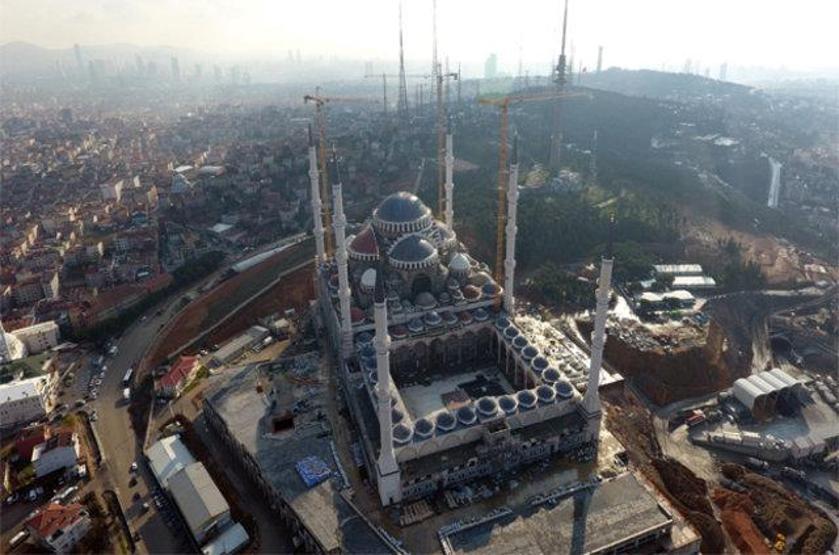 Çamlıca Cami inşaatında sona gelindi