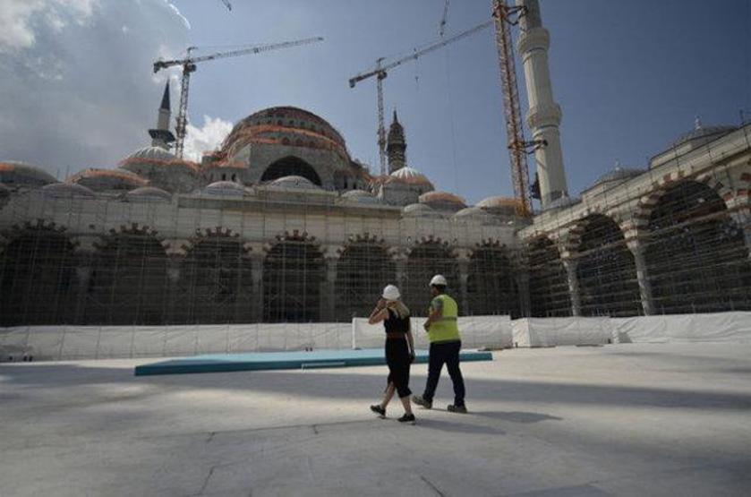 Çamlıca Cami inşaatında sona gelindi