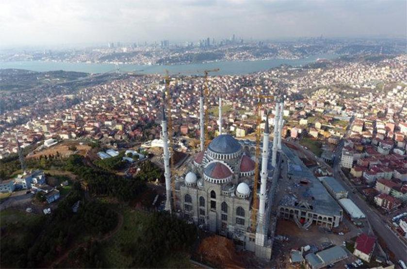 Çamlıca Cami inşaatında sona gelindi