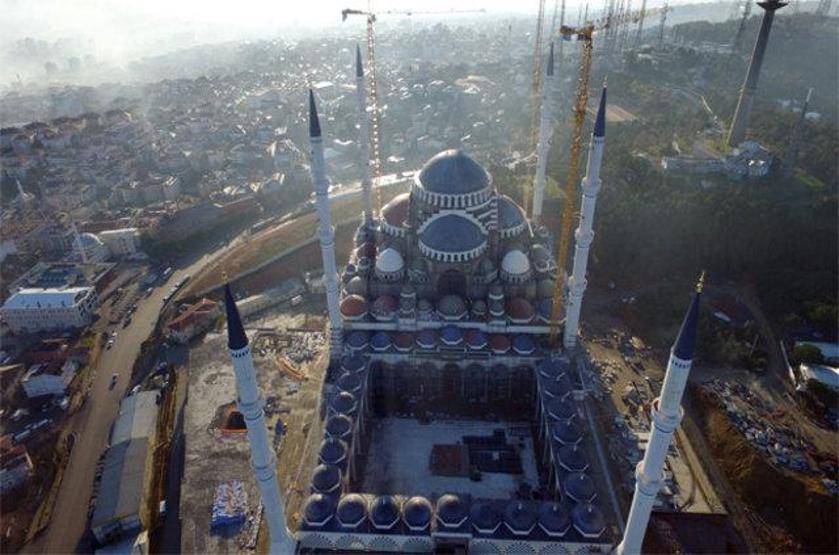 Çamlıca Cami inşaatında sona gelindi