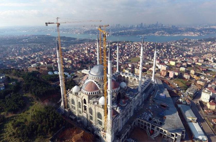 Çamlıca Cami inşaatında sona gelindi